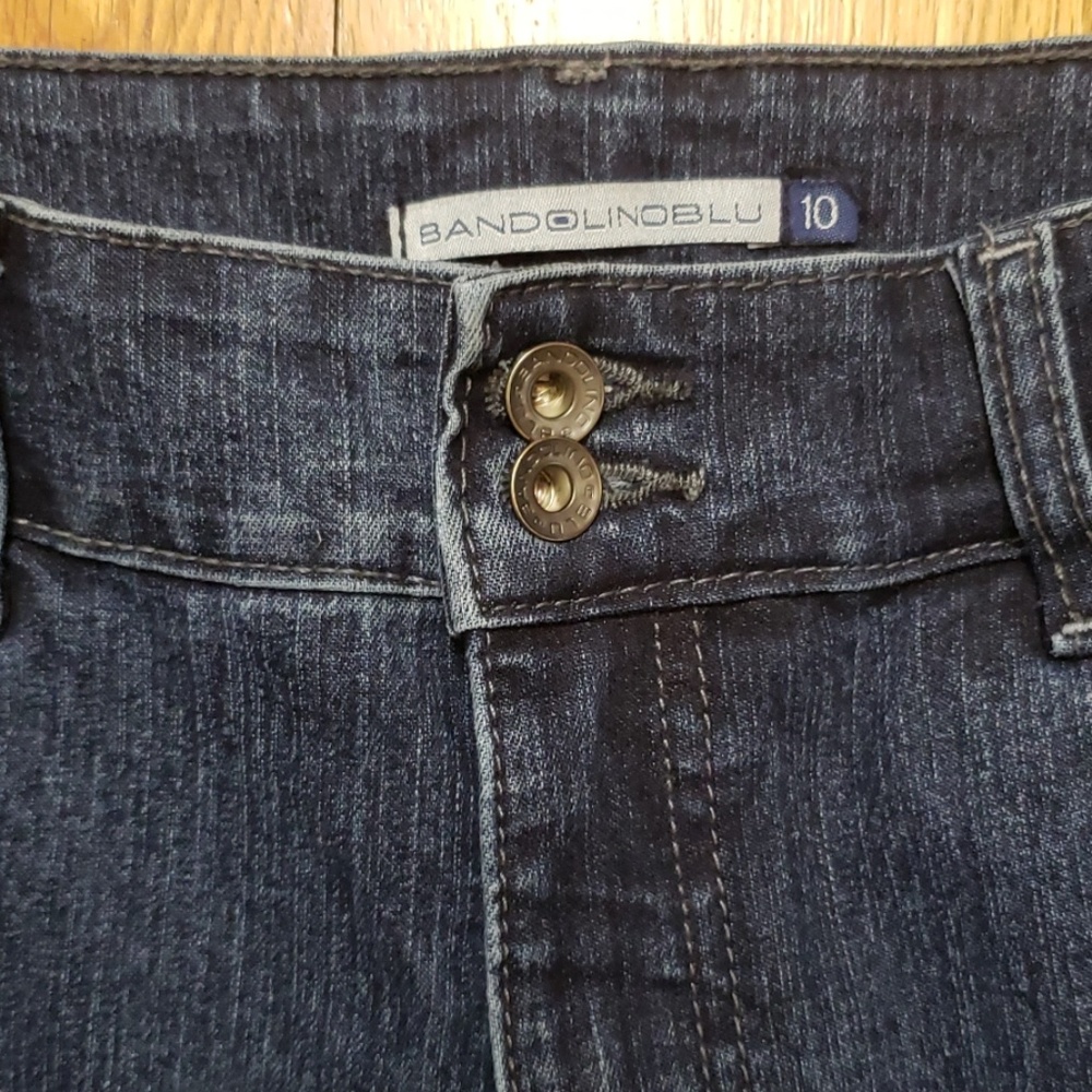 Bandolino Blu Crop Cuffed Jeans size 10 EUC! - Picture 2 of 5